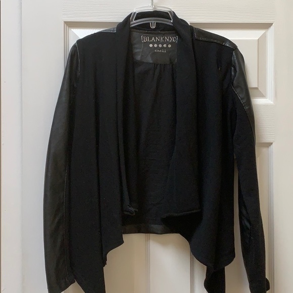 Blank NYC Faux-Leather and Knit Jacket - Picture 3 of 4